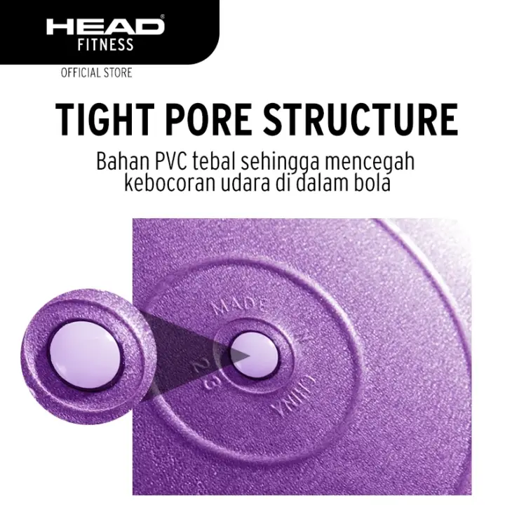 Head Gym Ball - 75cm Purple - Image 3