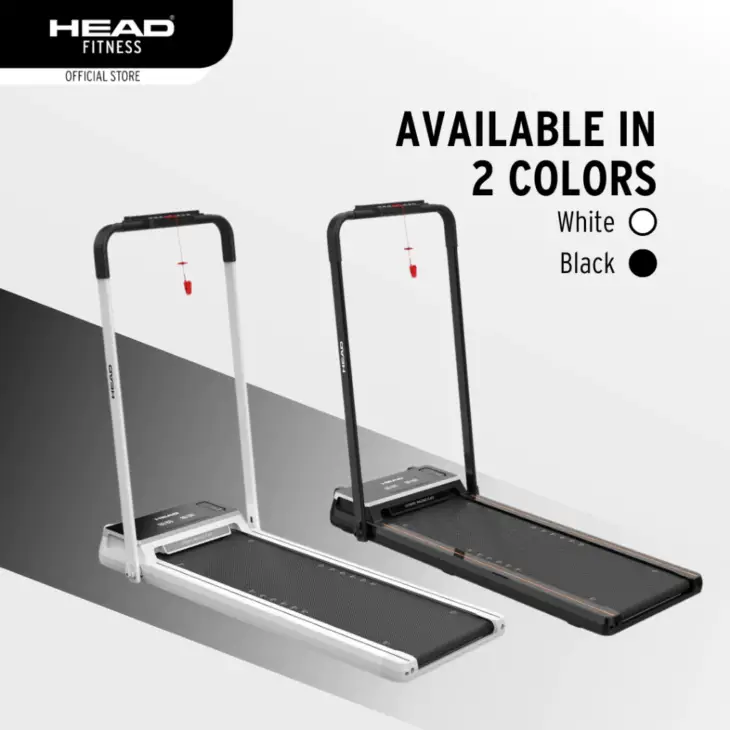 Head Fitness Treadmill Elektrik Running Pad 2 in 1 - Black - Image 8