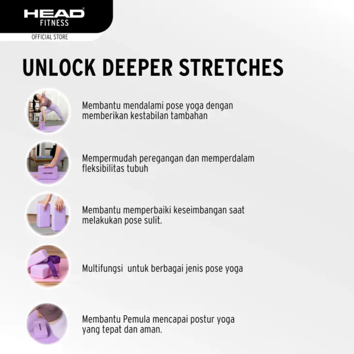 HEAD Yoga Brick / Balok Yoga / Yoga & Pilates - Image 4