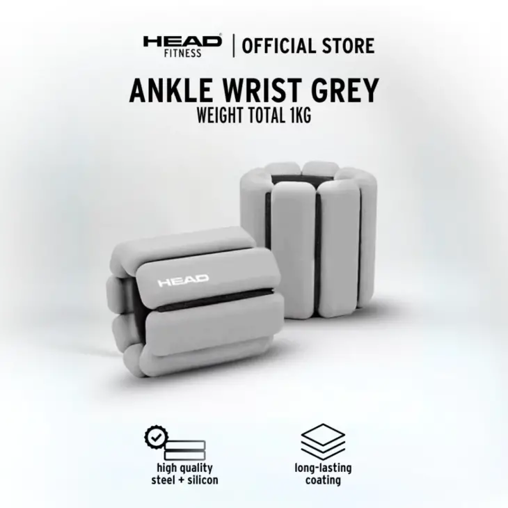 Head Fitness Wrist-Ankle Bangles - Grey