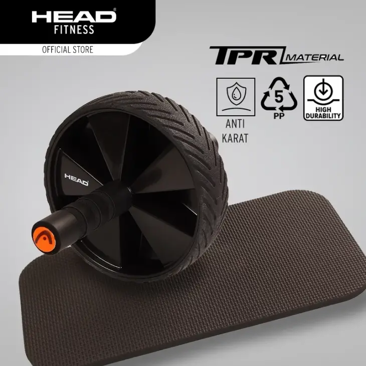 Head Fitness AB Wheel Roller Premium With Knee Mat - Image 2