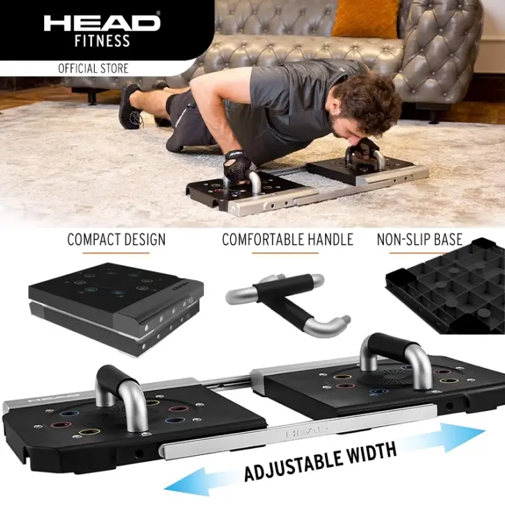 Head Fitness Push Up Board - Black - Image 3