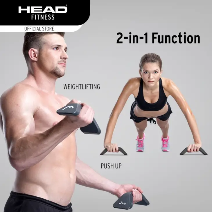 Head Fitness Push-Up Dumbbell 2 KG - Image 3