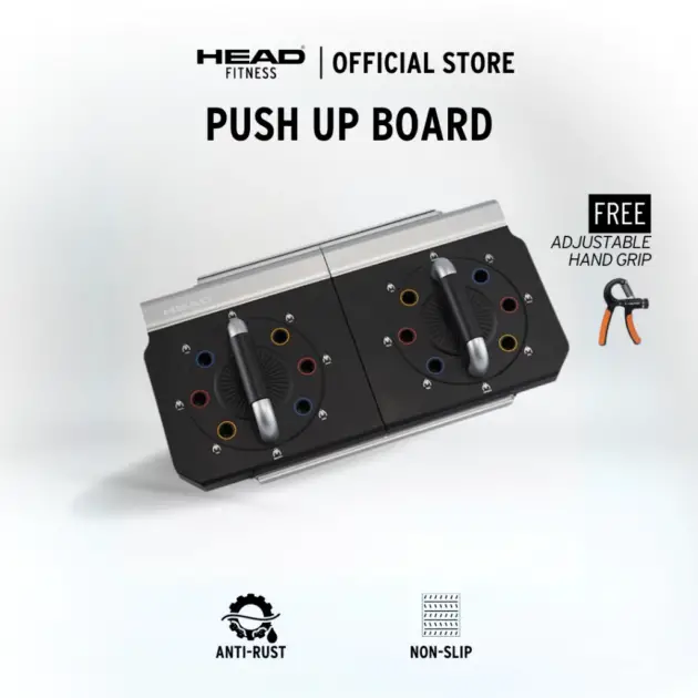 Head Fitness Push Up Board - Black