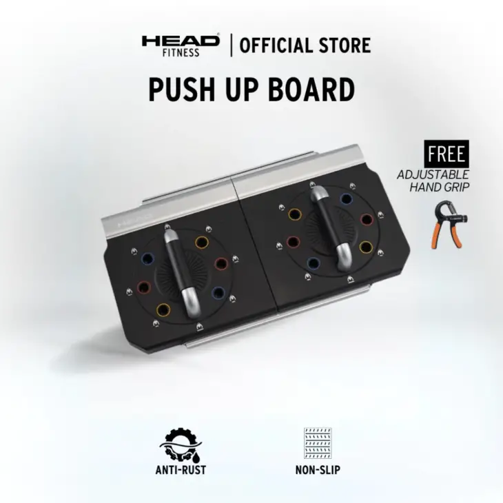 Head Fitness Push Up Board - Black